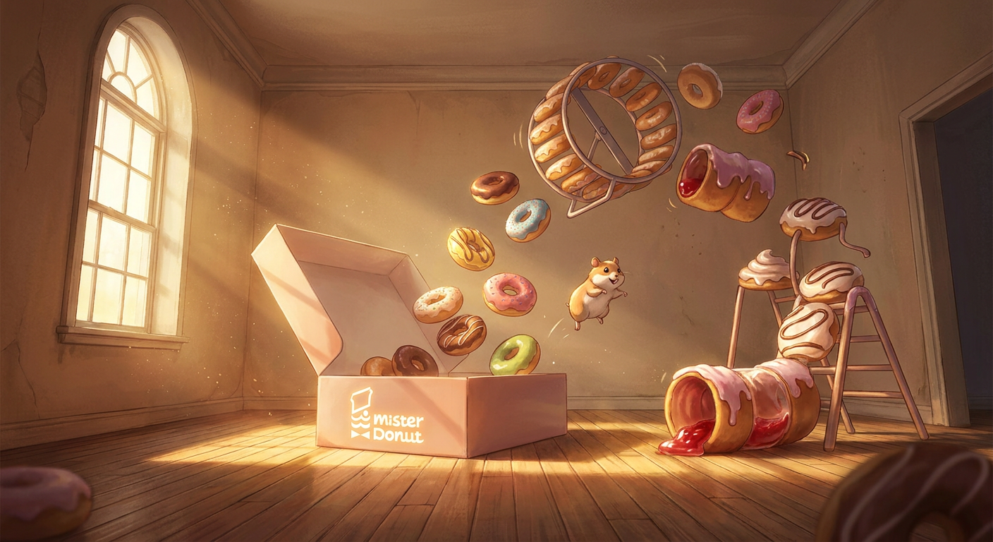 Surreal Hamster Donut Room