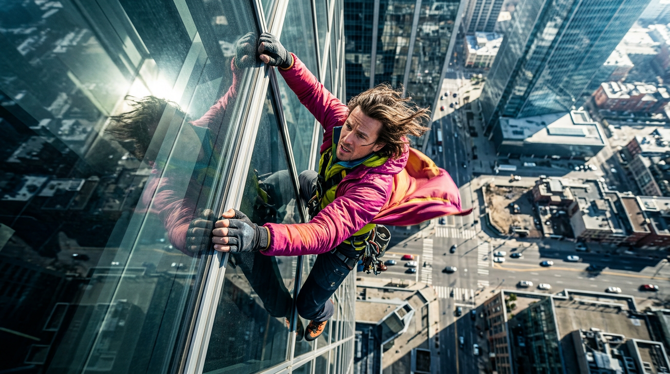Skyscraper Climber Vertigo Scene