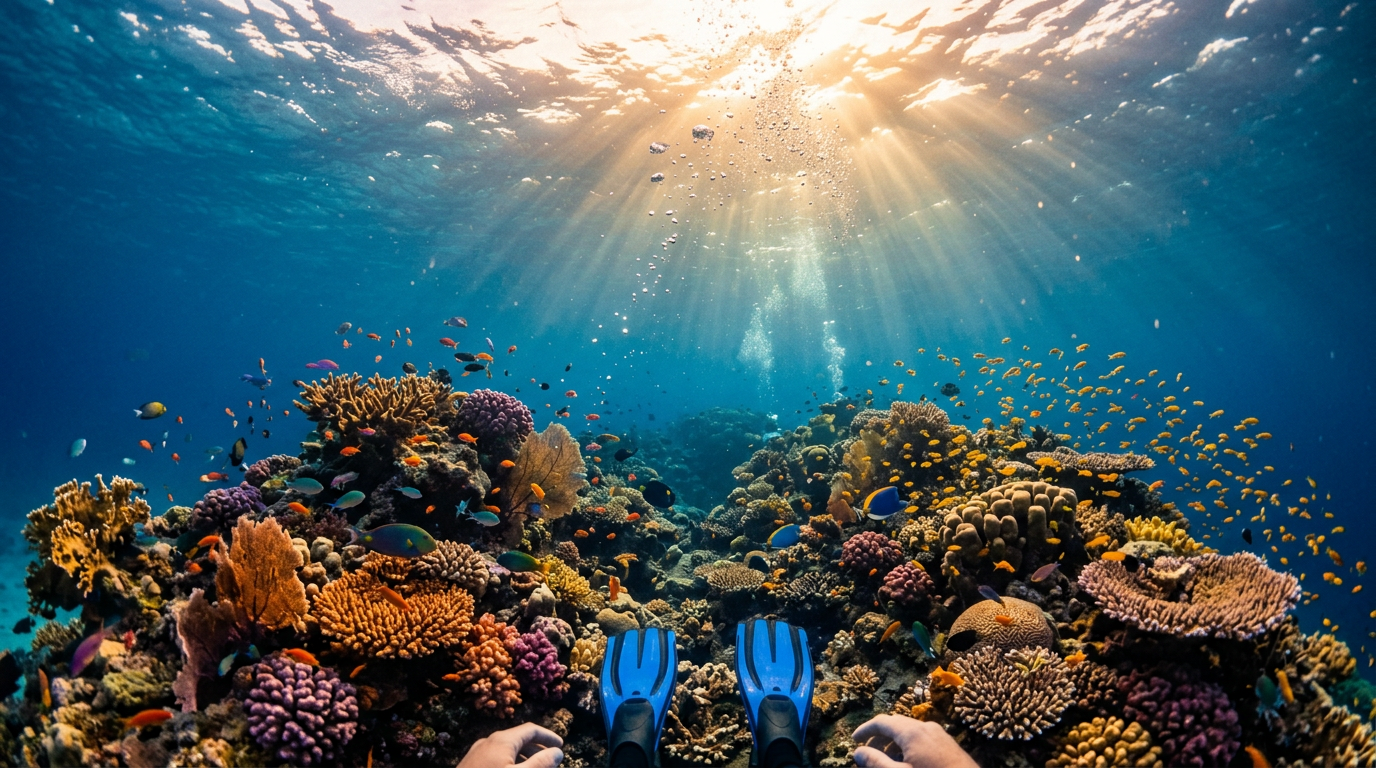 Underwater Coral Reef POV