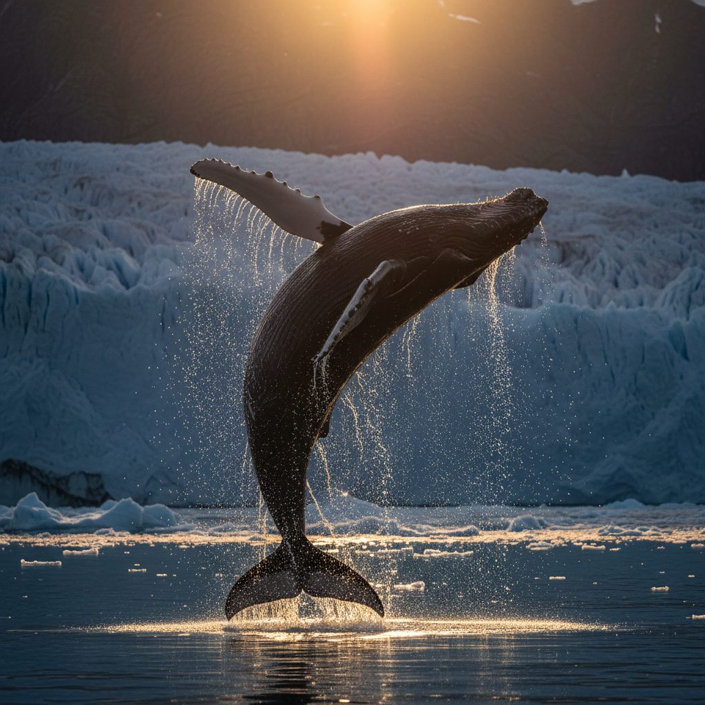 Breaching Humpback Whale