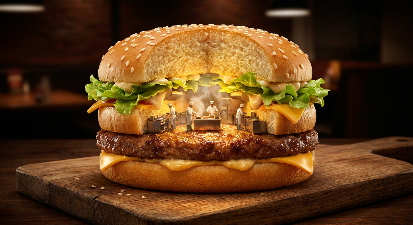 Miniature Burger Kitchen Revealed