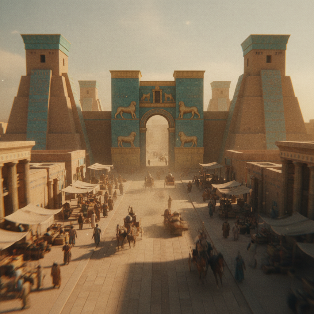 FPV Flight Through Ancient Babylon