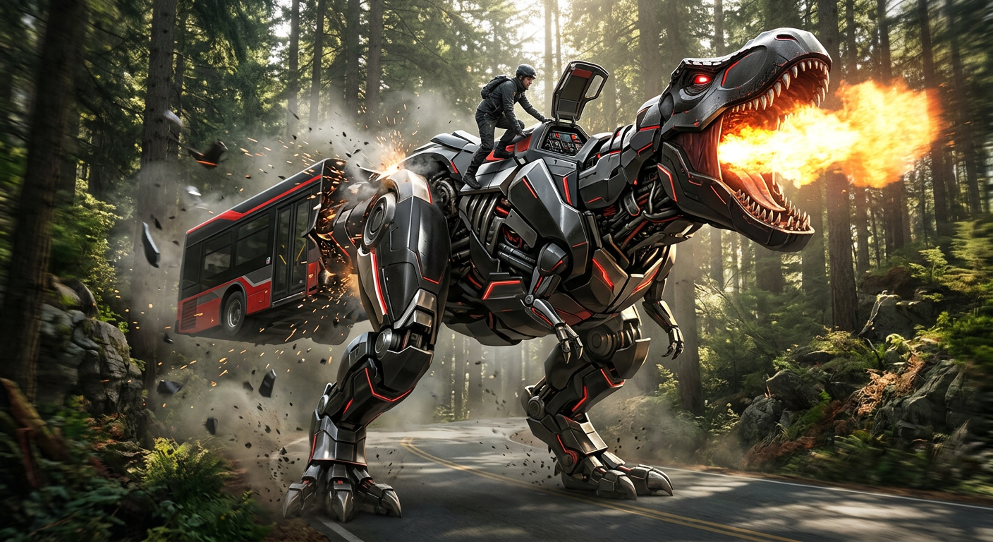 Bus to T-Rex Transformer