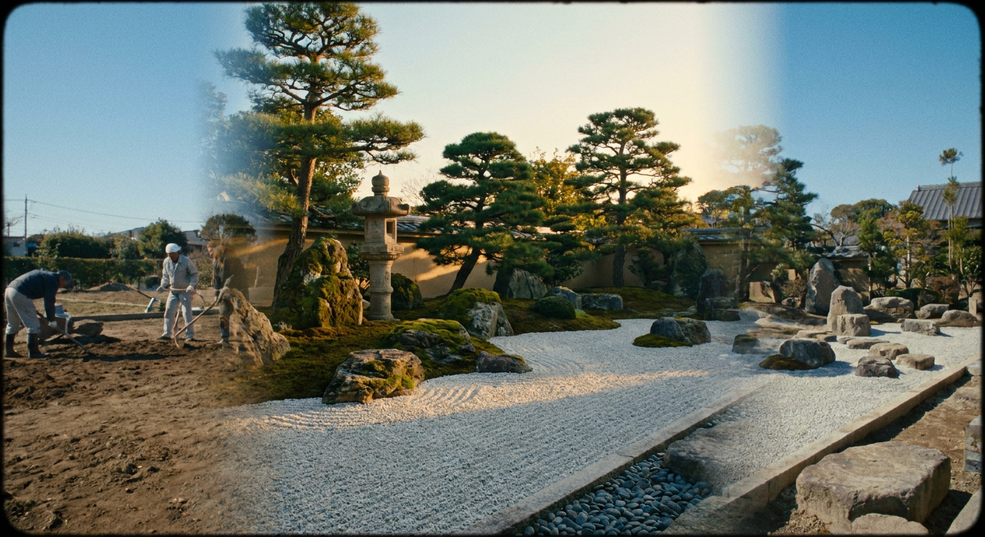 Japanese Zen Garden Timelapse