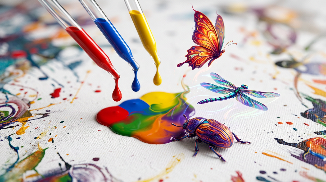 Paint Droplet Insects
