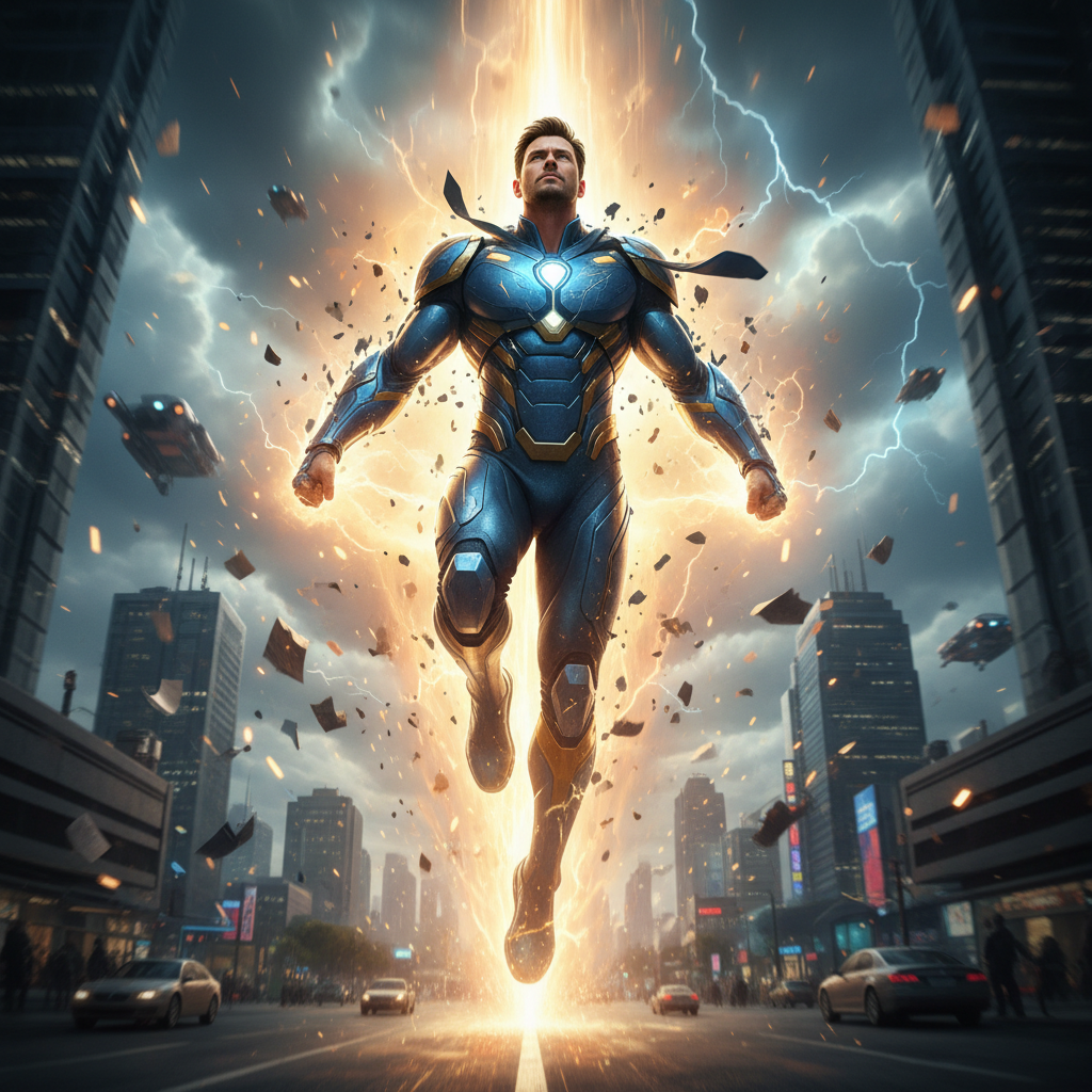 Superhero Transformation and Takeoff